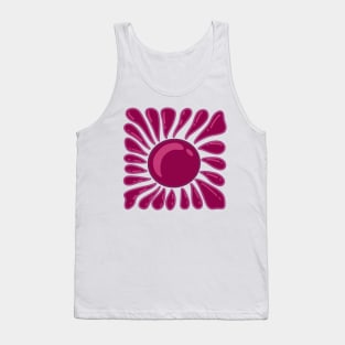 purple flower Tank Top